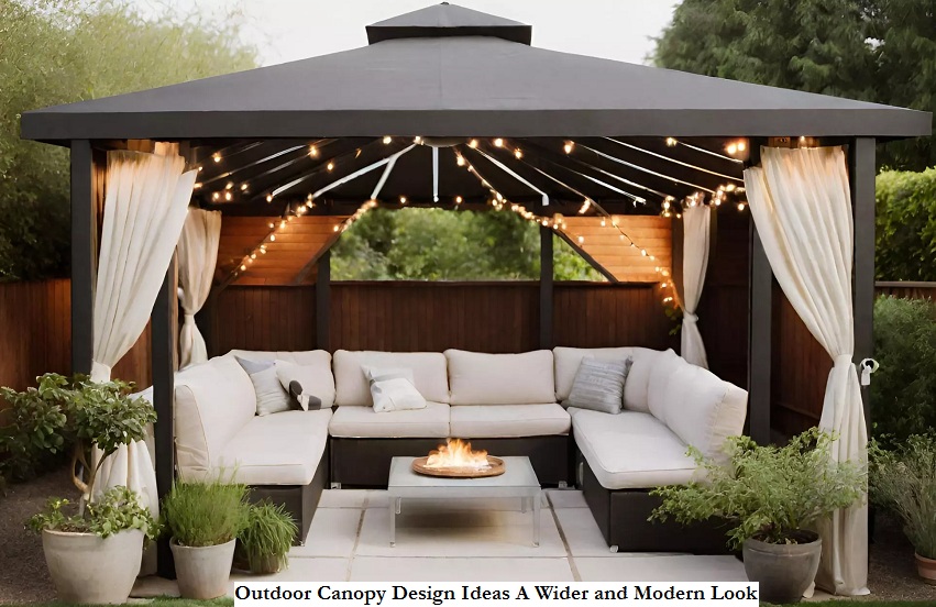 Outdoor Canopy Design Ideas A Wider and Modern Look